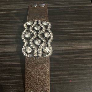 Brand new leather snap bracelet
